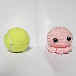 Handmade Pink Octopus/ Amigurumi Crochet